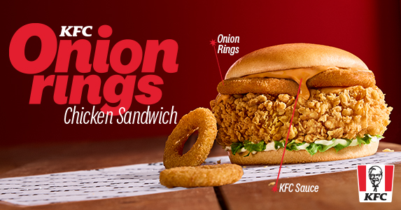 KFC Onion Rings Chicken Sandwich