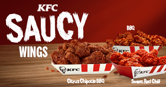 KFC 6 Saucy Wings Pieces 